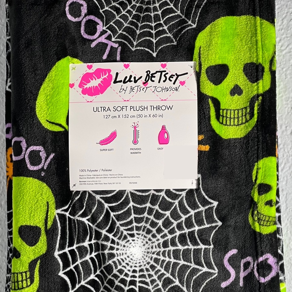 Betsey Johnson Throw Blanket